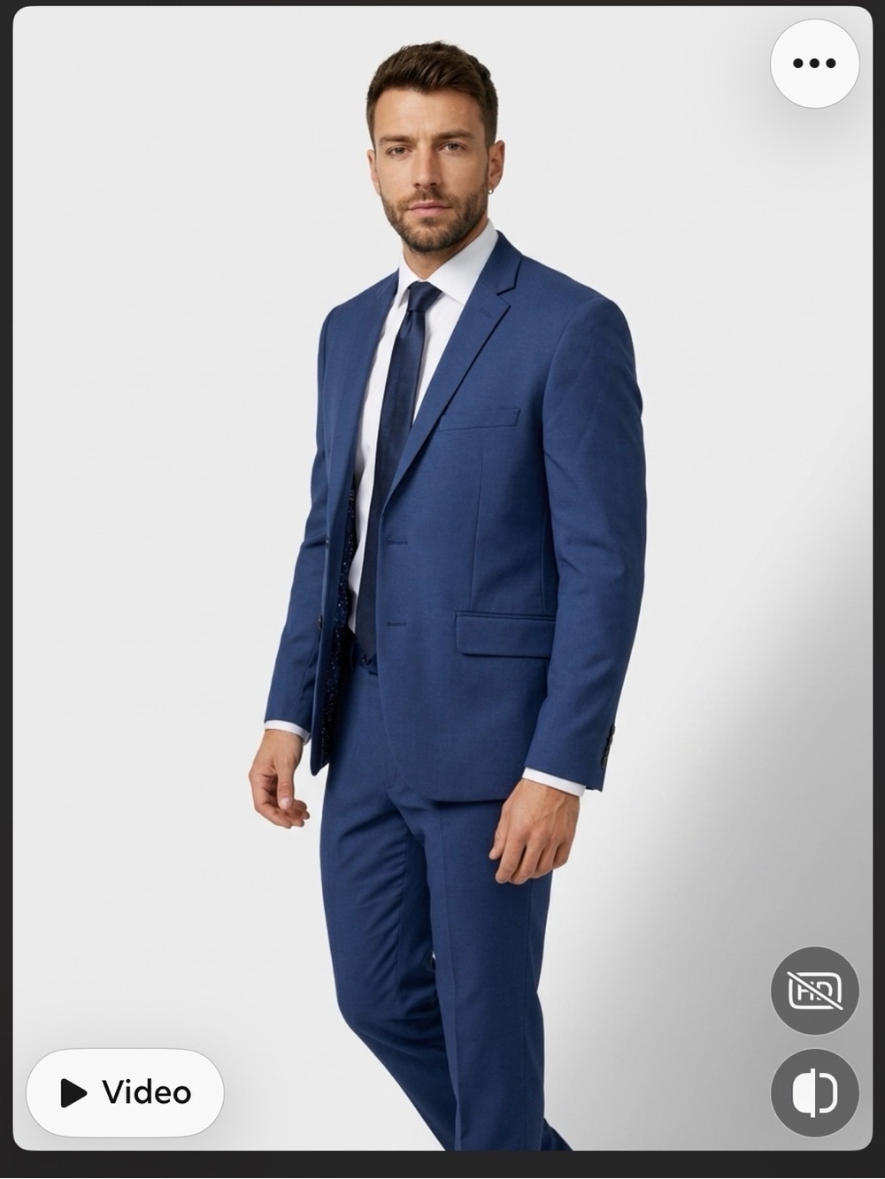 Men's Navy Two-Piece Suit Jacket & Pants